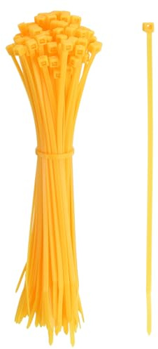YELARXI Zip Ties Plastic Cable Ties, Self-Locking Wire Zip Tie 6 Inch Fit for Home Garden Office Workshop Travel - (1000 Pack, Yellow)