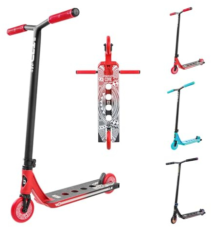 CORE CL1 Super Light Stunt Scooter - Stunt Scooters for Kids 8 Years and Up, Intermediate to Advanced Tricks Freestyle with 110mm Wheels - Pro Scooters For Teenagers & Kids - Red/Black