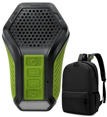 Altoparlante wireless indossabile, dispositivo di riproduzione musicale con LED, altoparlante tascabile per esterni, design compatto con batteria ricaricabile, set audio portatile per corridori