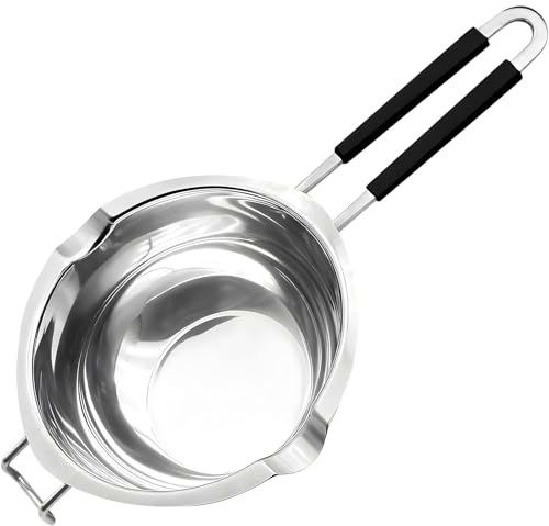 Ldabrye 2. Professionelles Schokoladenschmelzset 1200 Ml 2 Austauschbare Formen Und Effizienter Boiler Für Desserts Edelstahl Doppelboiler Für Schokolade