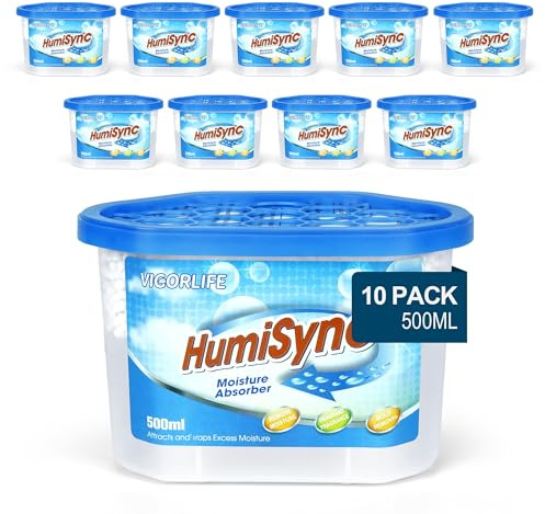 Deshumidificador 10 x 500ml,Removedor de Condensación,Absorbente de Humedad