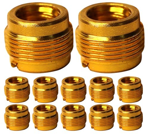 COOPHYA 12 St Mikrofonstativ Adapter till Gängad Skruv i Aluminium för Professionella Inspelningsstudior Live-streaming och Konferensrum Vibrationsdämpande och Enkel Installation