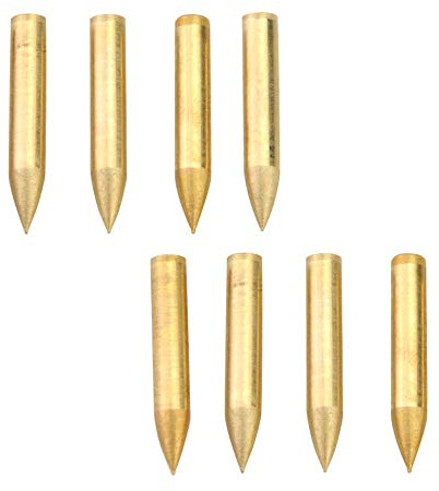 ZSHJG 24pcs Pfeilspitzen Jagdspitzen Punkt Pfeilspitze Tipps des Bogenschießen Bogenpfeile Broadheads für ID 4mm / 5mm für Pfeil und Bogen