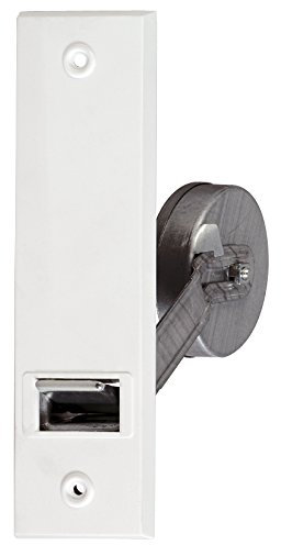 Teso - Avvolgitore per cinghia con copertura in plastica bianca e viti di fissaggio/distanza tra i fori: 104 mm