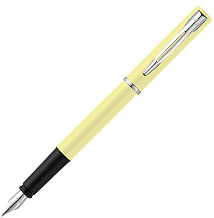 Waterman Allure Fountain Pen | Citron Yellow Pastel Lacquer | Fine Nib | With Gift Box