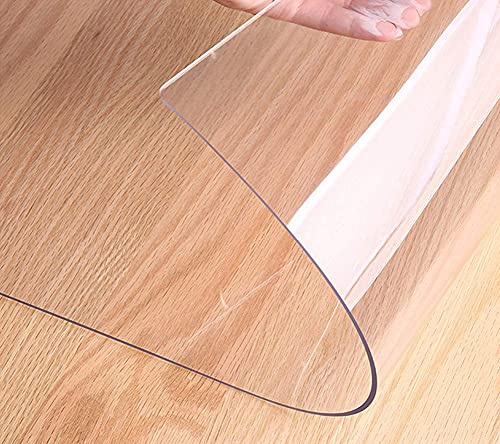 Klar skrivbordsdyna värmebeständig stor skrivbordsmatta vattentät halkfri skrivbordsskyddsmatta för kontor hem, PVC, 100 x 50 cm
