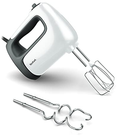 TEFAL Prep'Mix+ HT4601 Handmixer, 500W, 5 Geschwindigkeiten, Turbo-Funktion, Edelstahlrührer