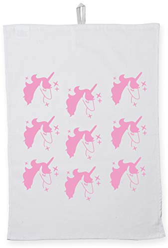 Hippowarehouse Unicorn pattern Tea Towel Eco Printed Dish Cloth Kitchen accessory 50cmx70cm 100% Cotton