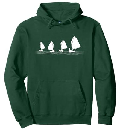 Dinghy Boot Opti Segeln Rennen Pullover Hoodie