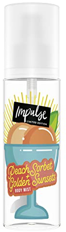 Impulse Lot de 6 brumes corporelles sorbet pêche et coucher de soleil doré 150 ml