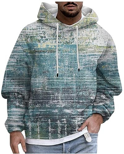 KONG JIMFAN Pulli Herren Hoodie Waffle Pullover Lederpflege Jacke Hoodie Herren Hoodie Pullover Oddie Weiße Tshirts Herren Hoodie Mit Reißverschluss Wärmeweste Sweatshirt Weiss(Blau,4XL)