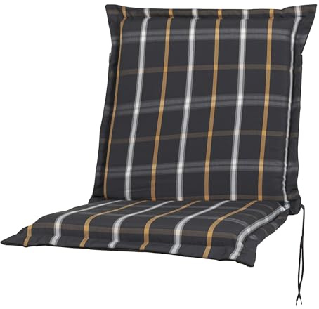Sun Garden Auflage Niederlehner Georgia 90822-705 anthrazit-grau kariert 98x53x8 cm