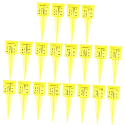 Amosfun 20stücke Regenmesser Aus Kunststoff Präziser Niederschlagsmesser Für Garten Und Outdoor-nutzung Wetterfest Und Langlebig Zur Genauen Überwachung Von Regenmengen