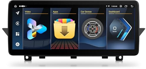 XTRONS 12.3 Zoll HD IPS Android 14 Autoradio Octa Core 4GB 64GB 4G LTE Car Play Android Auto Bluetooth GPS WLAN Optional DAB OBD TPMS DVR AHD Kamera Für BMW X1 E84(2009-2015) CIC System