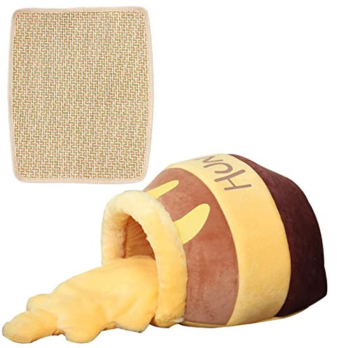 Dualoai Honey Pot Nest Bed Comfortable Cozy Cave Nest Warm Removable Cushion Washable