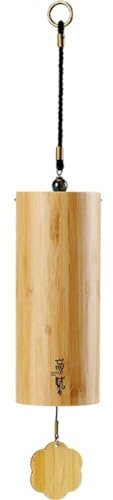 Muteitt Carillons Éoliens Carillon Éolien De Style Japonais Carillon Éolien en Bois De Bambou Décoration De Maison pour Patio, Porche, Jardin, Arrière-Cour