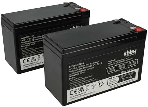 vhbw 2X Batterie Compatible avec APS UPS-750THV