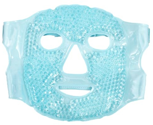 ARTSEWPLY Heiße und Kalte Gel Gesichtsmaske mit Elastikgurt Pvc Vollgesichtsmaske zur Schwellungslinderung und Hautverjüngung Wiederverwendbar Kühlend und Wärmend für Entspannung und Schmerztherapie