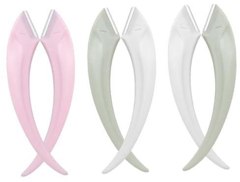 Beaupretty 6stücke Augenbrauenrasierer Tragbarer Gesichtsrasierer Für Damen Und Herren Zum Trimmen Von Augenbrauen Und Gesichtshaar Leicht Und Handlich in Weiß Und Grün