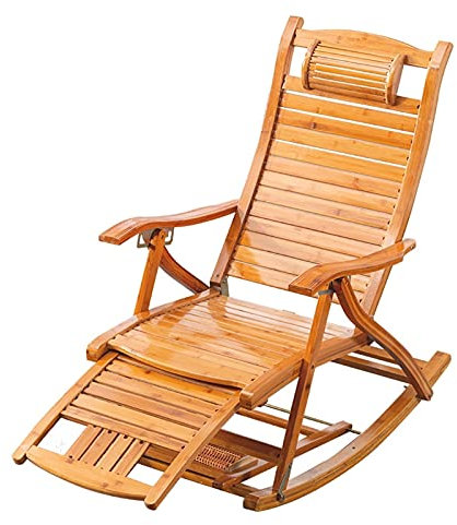 HPTHLY Lounge-Stühle Klappbarer Schaukelstuhl Aus Holz Chaiselongue Klappbare Schaukelstühle Schaukelliege Liegestuhl Liegestuhl Outdoor-Stuhl Tragbarer Liegesitz Mit Armlehne Fußmassagek