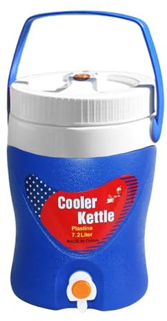 Distributore di acqua refrigerante per bevande calde e fredde con beccuccio, brocca per bevande con manico, brocca refrigerante per campeggio e sport