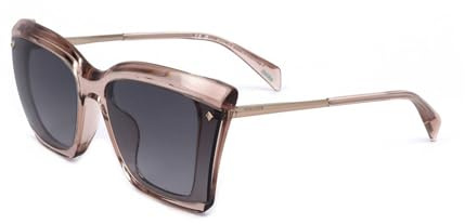 Police SPLL95M Shiny transparent beige 61/19/140 Damen Sonnenbrillen