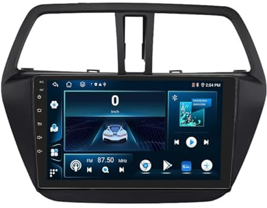 9 Inch Car Stereo Radio for Suzuki S-Cross SX4 2014 2015 2016 2017 Android 13 Car Multimedia Player with WIFI FM RDS Radio GPS SWC Rear View Camera Bluetooth DVR Cooling fan(6+128G)
