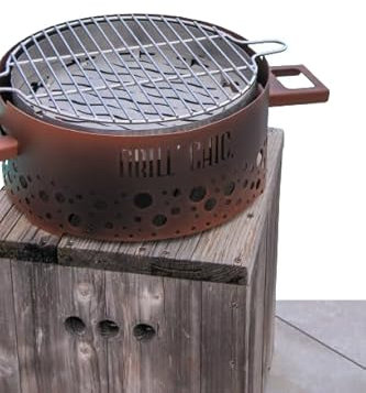 Brasero Ptit Grill Acier Imitation Corten