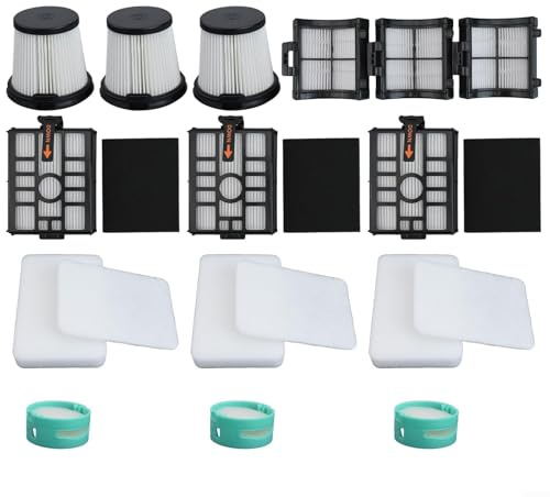 Für Shark IW3511 Detect Pro Staubsaugerfilter-Set, inklusive 3 Vormotorfilter und Neutralisator-Kartuschen zur Reinigung