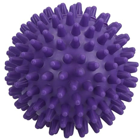 Balle de massage à picots Violet 7 cm Rouleau profond Soulagement musculaire des pieds Gym Yoga