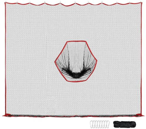 Golf Übung Netz | Multifunktionales Sportschutznetz | 10ft Golf Baseball, Fußball, Badminton -kompatible tragbares Design in Indoor und Außenverwaltung. Verwenden Sie ein langlebiges Polyester -Netz f