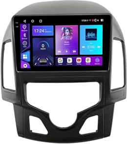 Gps-Navigering Multimedia Videospelare för Hyundai I30 2006-2012 Pekskärm Med Carplay Wifi Bluetooth Mirror Link, Fm, Rattkontroll, 4 Kärna 1G+16G