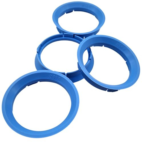 4 X Anelli di centraggio 63 3 – 56 6/63,3 mm su 56,6 mm blu chiaro Made in Germany