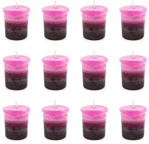 pajoma Votivljus Roses & Berries, marmorerat doftljus, 12-pack