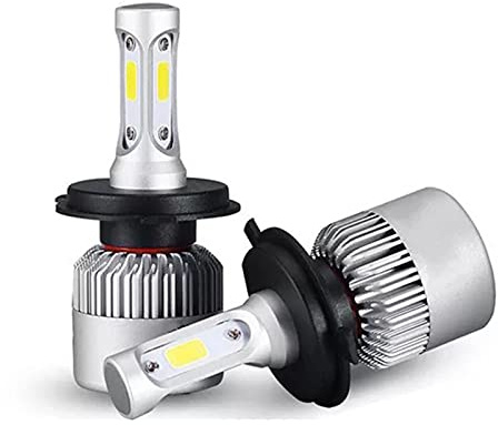 2PCS S2 H4 Hög Lågstråle H7 H11 9005 9006 LED bil strålkastare Lampor 12V 24V COB-chips H3 H13 9004 9007 LED Auto Headlamp dimljus (Emitting Color : 6000K, Socket Type : 9004 HB1 Hi Lo)