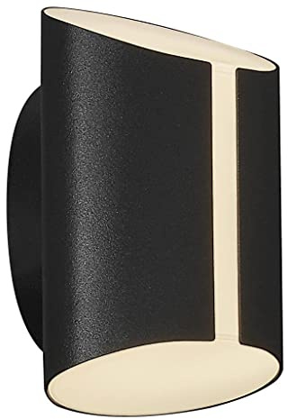 NORDLUX SMARTLIGHT Lámpara de pared inteligente con agarre en color negro, decoración de iluminación para el hogar, jardín, entrada de entrada, 230 V, clase 1 (contacto con la tierra), IP54, módulo