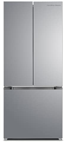 Hamilton Beach HBF1770 French Door Counter Depth Refrigerator with Freezer Drawer, 17.7 cu ft, Stainless Steel (Full Size)