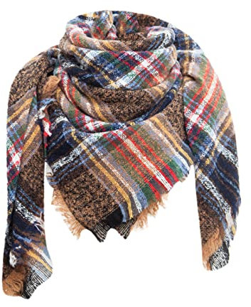 Zilosconcy Schal Damen Herbst Beige Cashmere Schal Herren Hellblau Strickschal Xxl Beige Loop Schal Damen Grün Blau Winterschal Damen Kuschelig Wolleschal Deckenschal Halstuch Scarf Herbstschal