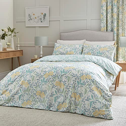 Dreams & Drapes Design – Sandringham – Wende-Bettbezug-Set – King-Size-Bett in Duck Egg