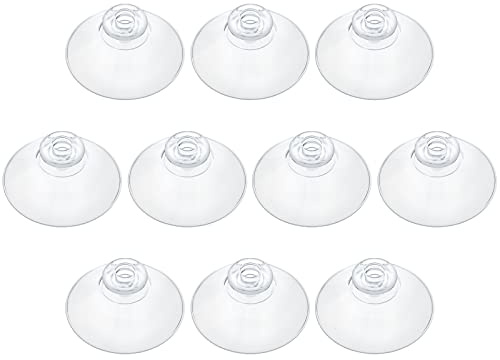 Pawfly 10 Stück Saugnäpfe 4,5 cm Klarer Plastiksaugnapf Für Hausorganisation Und Dekoration Starke Selbstklebende Saugnapfhalter Für Küche, Bad, Fenster Und Glastür