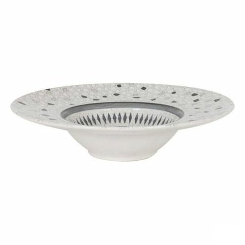 La Mediterránea Plato para Pasta Risotto Barroc Porcelana (6 Unidades) (ø 28 x 6,8 cm)
