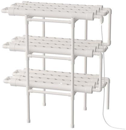 Sitio hidropónico creciente kit, sistema de jardín de plantas hidropónicas de 3 animales con 108 ubicaciones, plantas vegetales hidroponía, herramientas vegetales kit de cultivo, sistema hidropónico