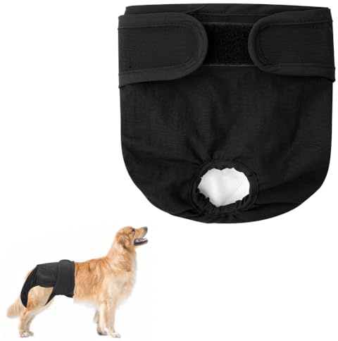 Aomig Reusable Dog Nappies, Absorbent dog diapers, Washable Dog Diapers Puppy Sanitary Wraps Panties for Female Pet, Dog period pants & dog pants for season, Dog Diapers Wrap Incontinence (M)