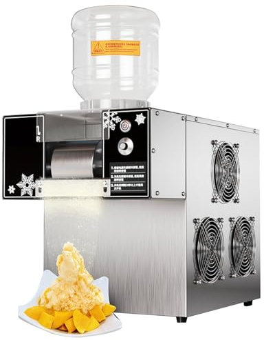 Macchina per il ghiaccio commerciale con fiocchi di neve, macchina per tritare il ghiaccio intelligente con fiocchi di neve, macchina per frullati tritaghiaccio, spessore del frullato,160KG/Day