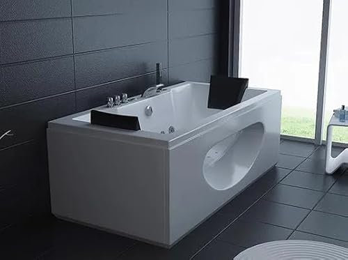 Bagno Italia Vasca idromassaggio da bagno 180x90 cm full optional con 26 getti pompa airpool e whirlpool