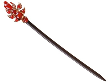 LOLIPPYY Baguette à Cheveux Chinoise Vintage Taille Standard Bois Naturel Épingle à Cheveux pour Chignon Femme Fille Accessoires Coiffure Quotidiens