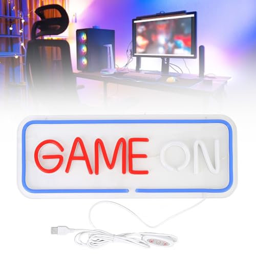 Gaming Neon Sign Colorful, USB Powered,Dimmable,For Room Decor, Boys Room Decor,Games Room Decoration