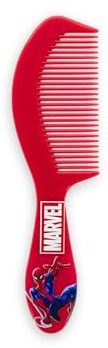 MARVEL - Pettine Spider-Man - Districa con dolcezza tutti i tipi di capelli - Accessorio per capelli ufficiale Marvel - Manico ergonomico - Adulti e fan