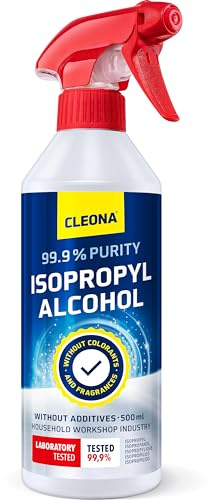 Isopropanol rengöringsmedel 500 ml spray 99,9% alkohol – Rengöringsspray med högren isopropylalkohol för elektronik, rengöring, optik, plast, 3D-utskrifter & överytor