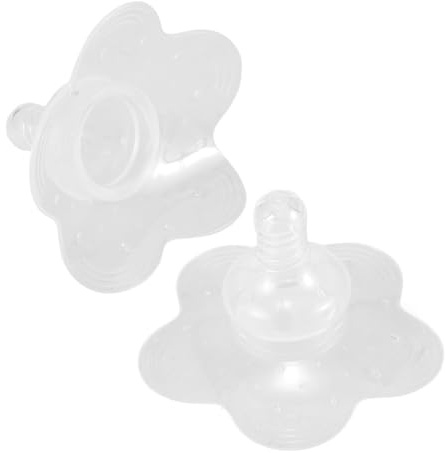 ORFOFE 2 STÜCK Dünne Elastomer Stillhütchen Hautfreundliche Geruchsfreie Nippelschilde für Neugeborene Vielseitig als Brustschutz und für Stillende Mamas Einfach Anzuwenden und Sicher